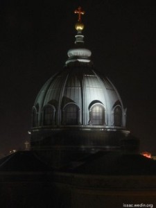 Cathedral of Sts Peter and Paul at night