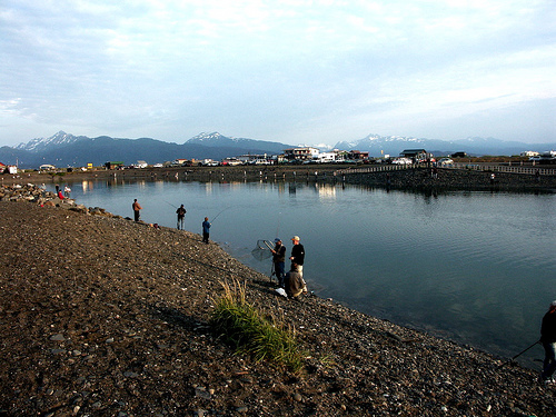 The fishing hole in Homer