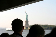 View of the Statue of Liberty