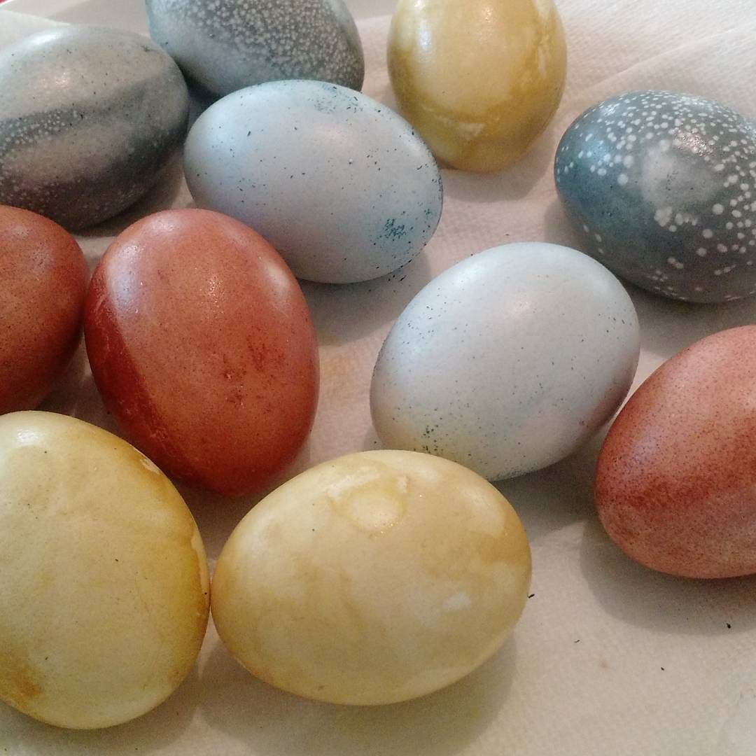 We naturally dyed some eggs. #soweird