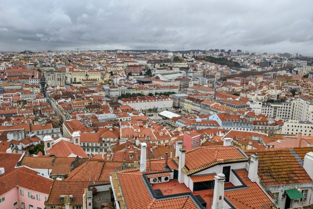 Lisbon from the castelo.