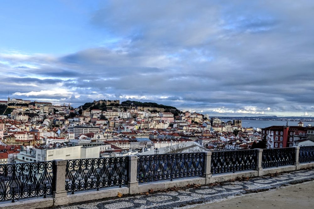 Lisbon view from Bairro Alto.