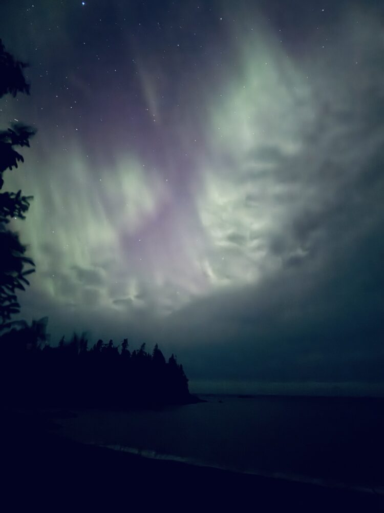 Aurora at Hesketh Island. 